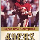 1990 SAN FRANCISCI 49ERS FOOTBALL SCHEDULE JOE MONTANA