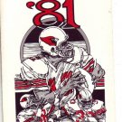1981 ST LOUIS CARDINALS FOOTBALL SCHEDULE
