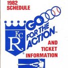 1982 KANSAS CITY ROYALS BASEBALL SCHEDULE
