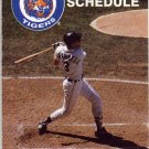 1989 DETROIT TIGERS BASEBALL SCHEDULE ALAN TRAMMELL