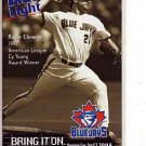 1998 TORONTO BLUEJAYS BASEBALL SCHEDULE ROGERS CLEMENS