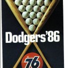 1986 LOS ANGELES DODGERS BASEBALL SCHEDULE