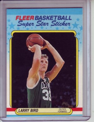 LARRY BIRD 1988-89 FLEER STICKER