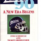 1990 TORONTO ARGONAUTS CFL FOOTBALL SCHEDULE