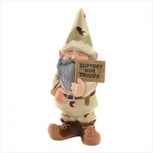 Support Our Troops Gnome  #39627