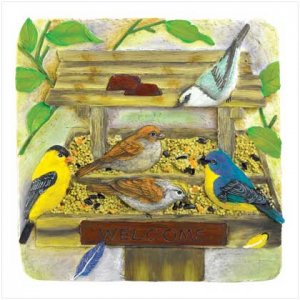 Backyard Birdfeeder Plaque  #38267