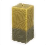 Foliole Square Pillar Candle  #39885