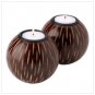 Artisan Chestnut Candleholders  #12051