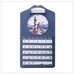 Lighthouse Wall Clock And Calendar  #33773
