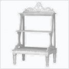 Distress White Plant Stand  #34710