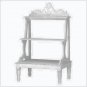 Distress White Plant Stand  #34710
