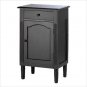 Antiqued Black Wood Cabinet  #39092