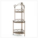 Rustic Corner Baker's rack  #12517