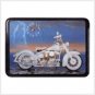 White Motorcycle Clock  #29489