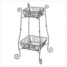 Wire Basket Plant Stand  #39932