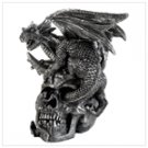 Skull And Dragon Figurine  #12901