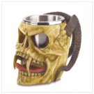 Skull Tankard with Steel Cup  #38009