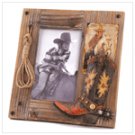 Weathered Western Photo Frame  #12238