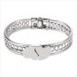 Double Heart Bangle Bracelet  #12012