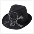 Jolly Roger Fedora Hat  #12253
