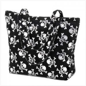 Silver Skull Tote  #12226