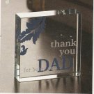 Thank You Dad Glass Cube  #12650