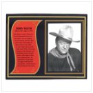 John Wayne Biography Plaque  #39278