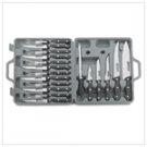 19 Pc. Knife Set In Case  #36427