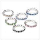 Colorful Crystal Toe Rings  #12274