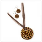 Leopard Print Shell Jewelry Set  #13083