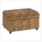 Luscious Leopard Storage Ottoman  #13406