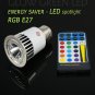 3 x RGB E27 LED LIGHT BULB 5W DIMMABLE+ 1xREMOTE CONTRL