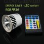 3 xRGB MR16 LED LIGHT BULB 5W DIMMABLE+ 1xREMOTE CONTRL