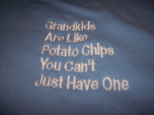 Grandpa  Grandma T shirt Custom Embroidered NWOT