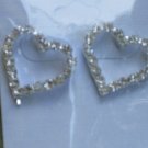 crystal heart earrings