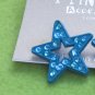 blue crystal star earrings