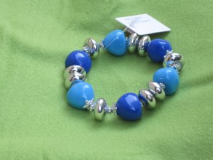 Blue Chunky Bracelet