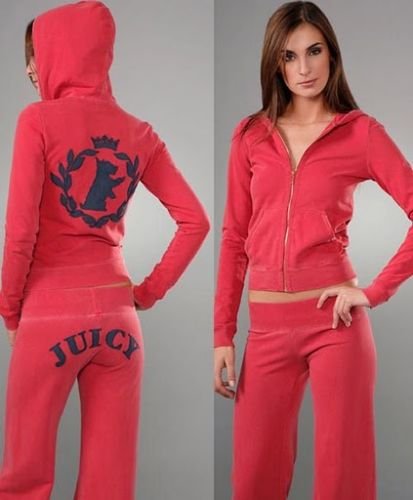 Juicy Couture SCOOTIE DOG TrackSuit Set NWT RED LARGE