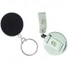 LOT OF 100 HEAVY DUTY ID HOLDERS / BADGE REELS