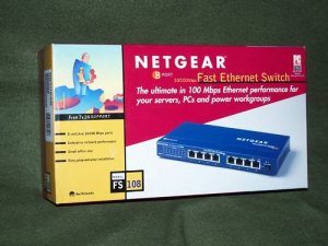 Netgear 8 Port Fast Ethernet Switch FS108NA New In Box