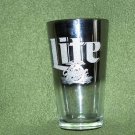 Rare Miller Lite Stainless-Look Glass Mint Condition