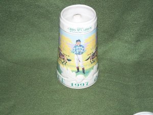 Santa Anita Stein 1997 Oak Tree  Horse Racing Stein