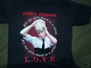Ashlee Simpson I Am Me Tour T-Shirt Shirt New