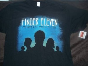 Finger Eleven Them vs. You vs. Me T-Shirt NEW W/Tags