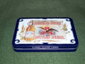 Vintage Anheuser-Busch Classic Playing Cards Tin 1988