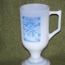 Las Vegas Trinken Alpine Village Footed Mug Milk Glass