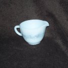 Federal Creamer in Abstract Pattern Milk White Glass