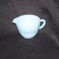 Federal Creamer in Abstract Pattern Milk White Glass