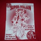 Rare Super Villain Comic Issue 1 Shirt Cpt. America