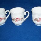 Arcopal France Florentine Pattern Cup Tea Cup THREE